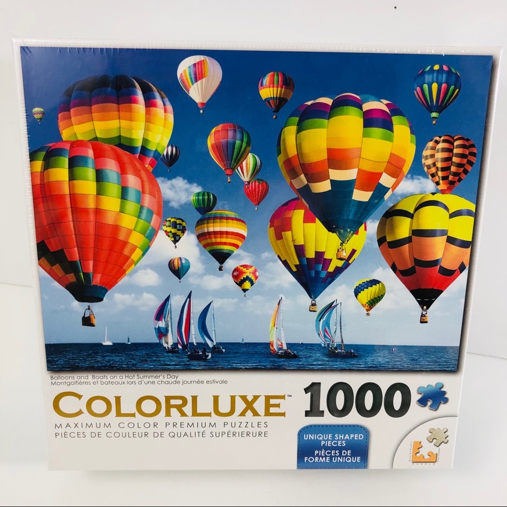 Colorluxe 1000 Pc. Puzzle Hot Air Balloons & Boats
